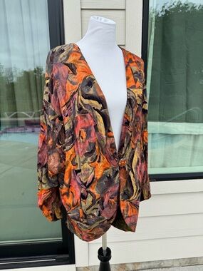 Platinum by Dorothy Schorlen Multicolored Cardigan/Blouse